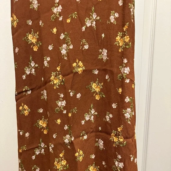 Reformation Ventura floral-print slip dress in Brown - size S - Picture 12 of 12